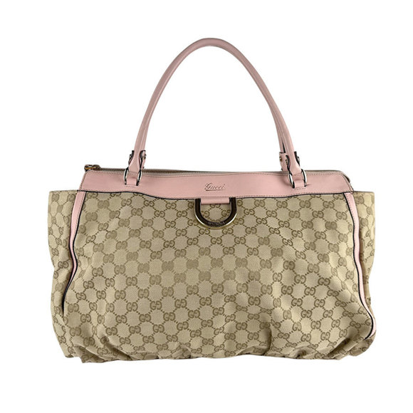 Gucci Handbags - GUCCI Handbag GG Canvas Leather Pink x Brown Men's Women's 190248 z4716